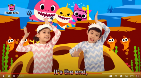 أغنية الأطفال "بيبي شارك" Baby Shark الأكثر مشاهدة بالعالم