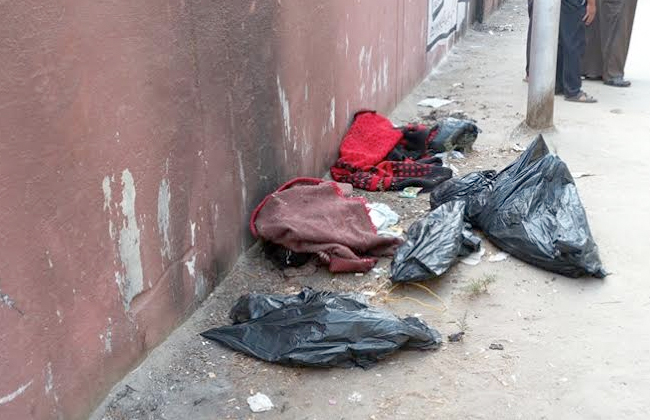 جثث الأطفال الثلاثة لدى العثور عليها