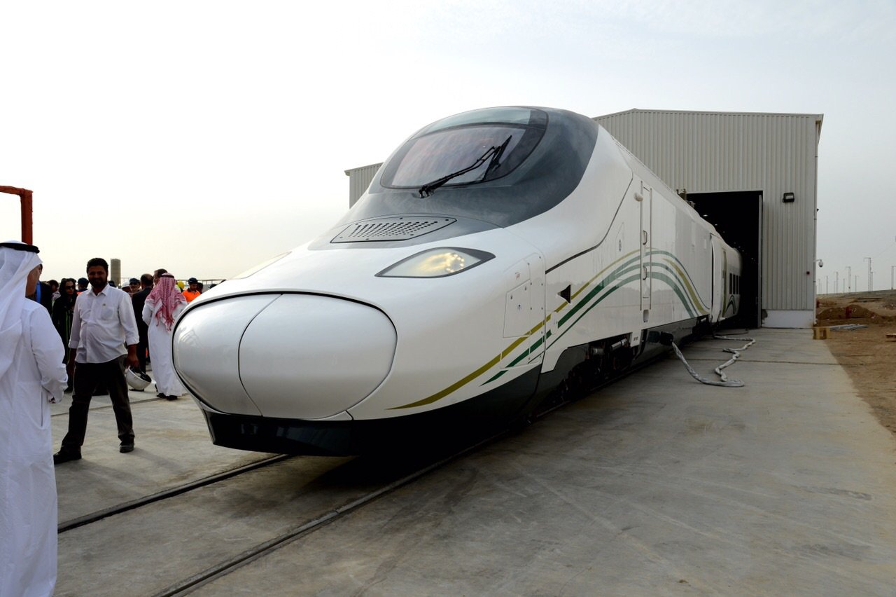 صورة من قطار المملكة العربية السعودية الجديد