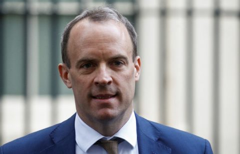 وزير الخارجية البريطاني، دومينيك راب