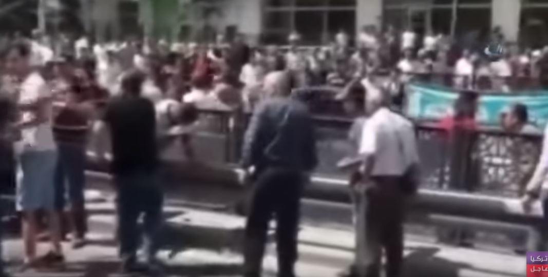 لقطة من فيديو الواقعة في إسطنبول