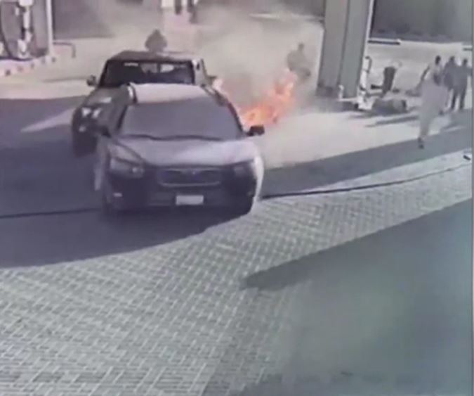 الشاب عبد الله لدى إنقاذه المحطة