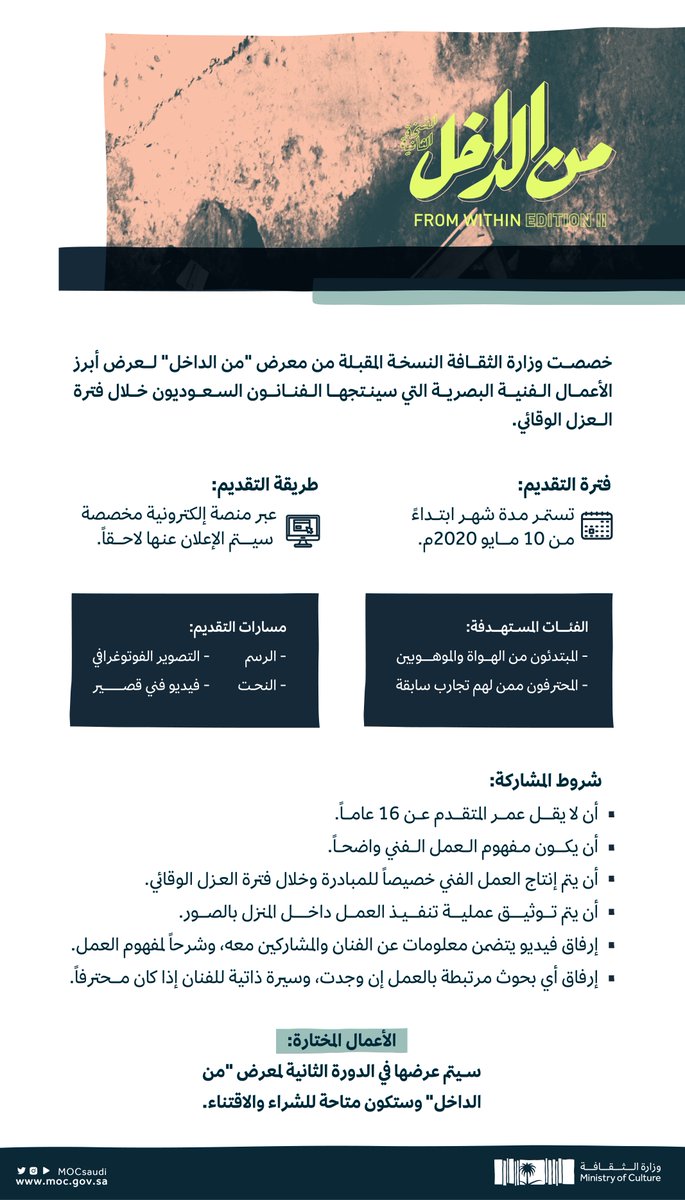 معرض من الداخل وزارة الثقافة