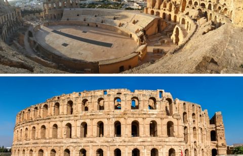 مدرج المسرح الروماني الأثري في تونس