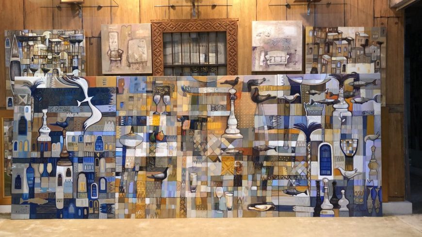 أتيليه جدة ينظم معرض "جداريات 19" للفنان التشكيلي فهد خليف