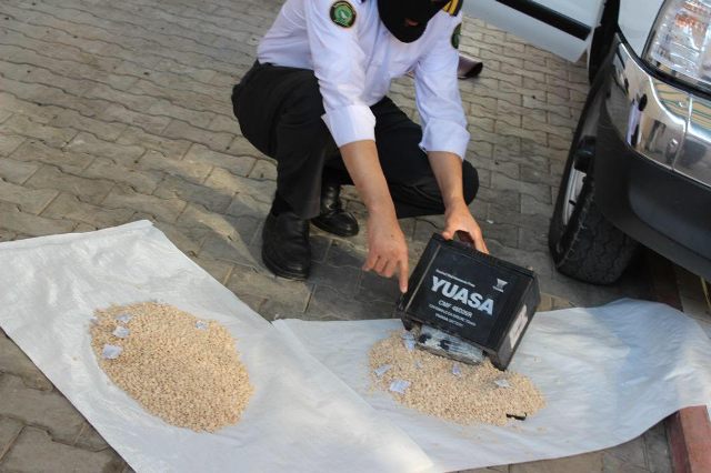 جمرك الحديثة يحبط محاولات تهريب الكبتاجون